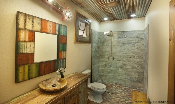 łazienki w stylu rustykalnym